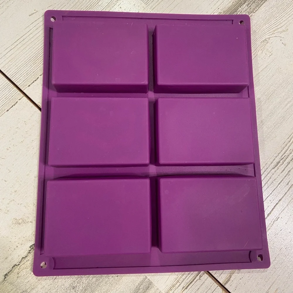 Silly Pops 2 Purple And Pink Rectangle Silicone Soap Molds
